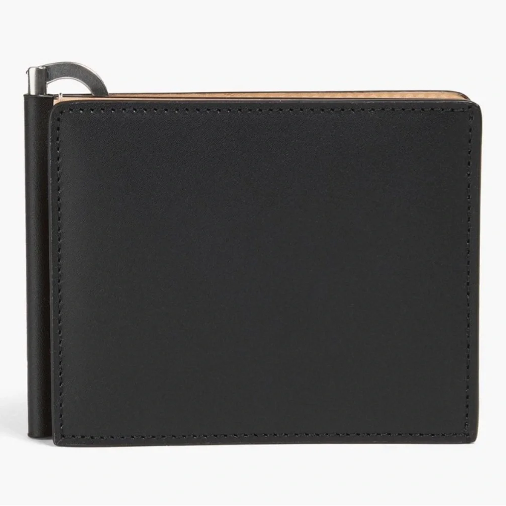 Authentic Maison Margiela 2 in 1 Leather Reversible card wallet with money clip